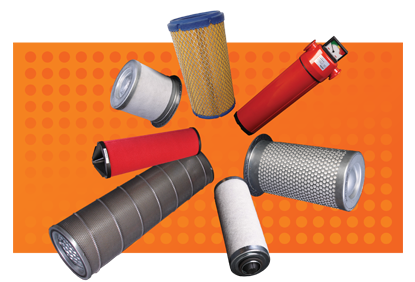Samples of Compressor Filters and Seperators 